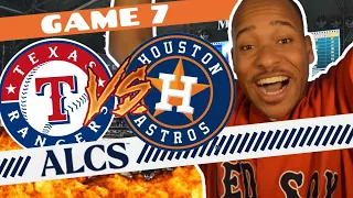 RANGERS WIN THE ALCS || RANGERS VS ASTROS ALCS GAME 7 FAN REACTION