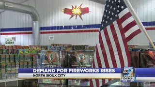 Demand for fireworks rises