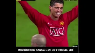 แมนยูvsนิวคาสเซิ่ล 6-0 โรนัลโด้แฮตทริก แรก Cristiano Ronaldo's first hat-trick for Manchester United