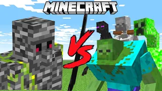 [1vs1 Battle] BEDROCK GOLEM vs EVERY MUTANT CREATURE in Minecraft Mob Battle