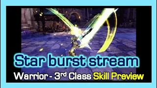 "Star Burst Stream" is real / warrior 3rd class skill preview x1 / Dragon  Nest China 荔咲く