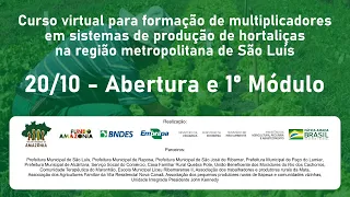 Curso para multiplicadores no projeto hortas comunitárias e pedagógicas