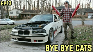 CATALYTIC CONVERTER DELETE! : BMW E36 325i Drift Build Ep. 13