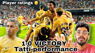 Match Review:- Barcelona vs Valencia (1-0) & Player Ratings. Bekar game.