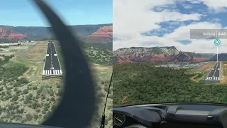 Flight Simulator 2020 VS. Real Landing at Sedona Airport (KSEZ Arizona)