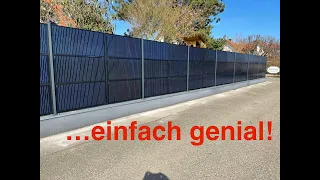 Solarzaun, Vertical PV - Ein Sicht und Windschutz für meine Energiewende!