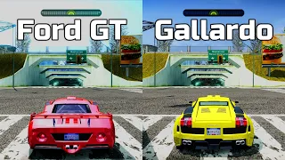 NFS Most Wanted: Ford GT vs Lamborghini Gallardo - Drag Race