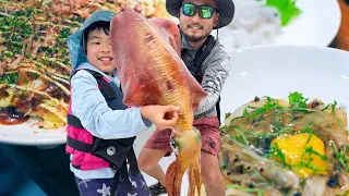 We Caught a GIANT SQUID in Japan