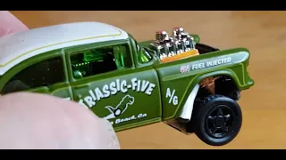 Hot Wheels 55 Bel-Air gasser wheel swap & detail