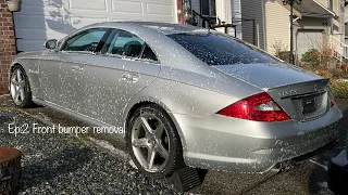 CLS55 AMG Build Ep2 (Removing front bumper)
