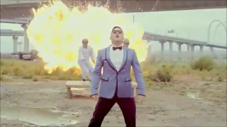 gangnam style but every time psy says op it gets faster