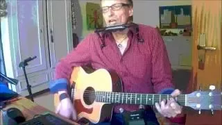 Take Me Home, Country Roads - (c) John Denver - Acoustic Guitar Cover with Harp Solo