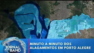 Centro de controle mostra minuto a minuto dos alagamentos em Porto Alegre | Jornal da Band