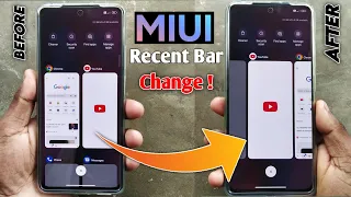 Recent apps Style Change Redmi Poco | MIUI Recent Apps Change | miui recent apps tray