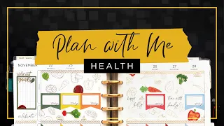 My Golden Veggies Planner Theme :: Plan with Me Classic Happy Planner Fitness Health Layout