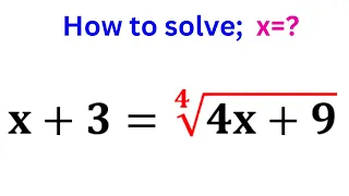 France | Math Olympiad Algebra Question | Find the Value of x