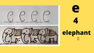 Simple & attractive elephant mehndi design/ easiest way to make elephant design.