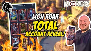 Lion Roar TOTAL ACCOUNT REVEAL | Roster, Guardian Stone, Districts... | Bloodline: Heroes of Lithas