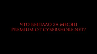 Что выпало за месяц PREMIUM на CYBERSHOKE.NET?