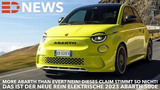 2023 Abarth 500-e - wirklich "More Abarth than ever?" - erste technische Daten | Electric Drive News