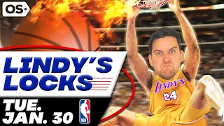 NBA Picks for EVERY Game Tuesday 1/30 | Best NBA Bets & Predictions | Lindy's Leans Likes & Locks