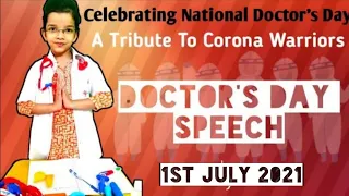 Speech On National Doctors Day | Doctors Day 2021 | 1st July 2022 | Happy Doctor's Day