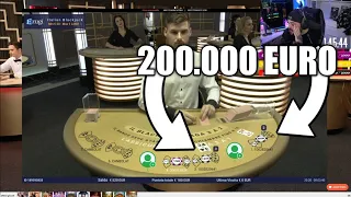 Un tizio gioca 200.000€ al BLACKJACK durante la LIVE di JOKER e...
