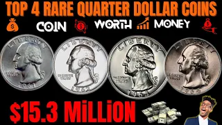 The Top 4 Rare Quarter Dollar That Could Make You a Millionaire ! Coins Worth Money!