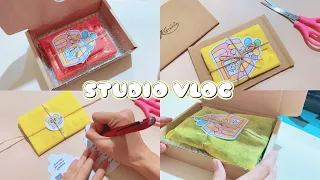 [Studio VLOG] packing orders asmr | 1-Hour Packing Orders | Real Time | No Music or Talking