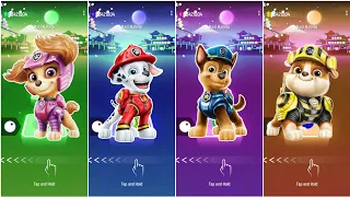 PAW PATROL: SKYE - CHASE - MARSHALL - RUBBLE - Tiles Hop EDM Rush!