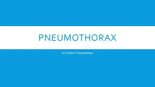 Pneumothorax-MD/DCH/DNB Pediatrics exam preparation