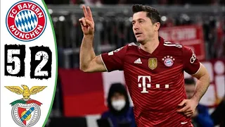 Bαyern Munchen vs Benficα 5 -2 UCL 2021 2022  All Goals