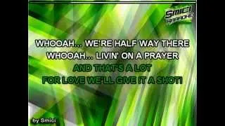 Bon Jovi - Livin' On A Prayer Acoustic Karaoke