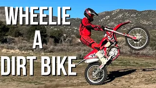 How To Wheelie A Dirt Bike | 3 Pro Tips