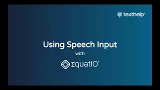 Equatio Maths-to-Speech: Supporting Students with a Hearing Impairment