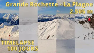 La Plagne / Paradiski ⏩ Timelapse 100 days