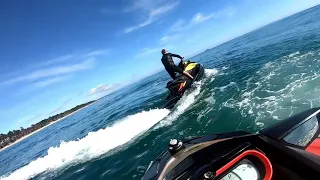 Sea doo GTR 215 and GTX 230 go wave jumping 6 Jan 2021