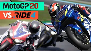 Ride 4 vs. MotoGP 20 | Graphics, Gameplay & Physics Comparison 2020 ft. @RiotboxHD