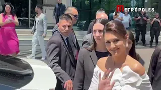 Michelle Bolsonaro vai ao encontro de Bolsonaro em evento na Casa Rosada