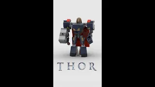 Lego Avengers: Thor Mech 🤖 Satisfying Building Animation #shorts #legomech #legomoc