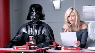 Darth Vader meets Heydi Klum. Target ad