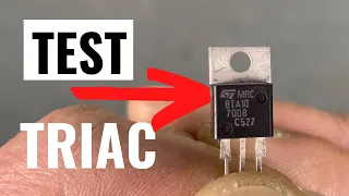 Come si controlla un TRIAC con il tester.