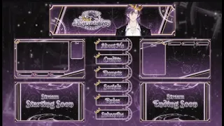 anime or vtuber twitch, youtube stream overlays