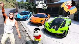 Franklin And Shinchan Collecting Lamborghini Cars in GTA 5 || KILLADI GAMING 2.0