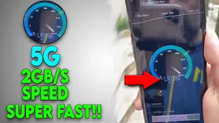 5G Speed Test - Insane 5G Speed 2GB Per Second Super Fast