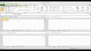 MS Excel 2010 / How to arrange multiple MS Excel windows