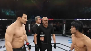 Leon Killer vs. Bruce Lee (EA sports UFC 3) - CPU vs. CPU - Crazy UFC 👊🤪