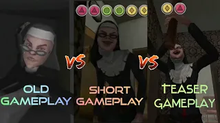 Evil Nun Maze Old Gameplay VS Short Gameplay VS Teaser Gameplay