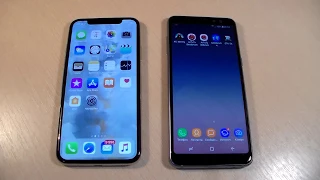 Samsung Galaxy A8 2018 vs iPhone X (HD)