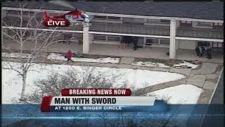 Man with sword in standoff with MPD